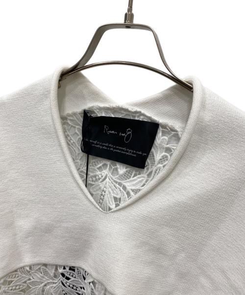Room no.8（ルームエイト）Room no.8 (ルームエイト) CHEMICAL LACE DRAPE TOPS ホワイト サイズ:FREEの古着・服飾アイテム