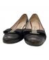 中古・古着 Salvatore Ferragamo (サルヴァトーレ フェラガモ) ヴァラリボンパンプス ブラック サイズ:SIZE 5　1/2：5000円