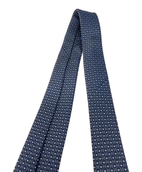HERMES（エルメス）HERMES (エルメス) H ラヴ ユー ネクタイ ブルー サイズ:7cm幅の古着・服飾アイテム