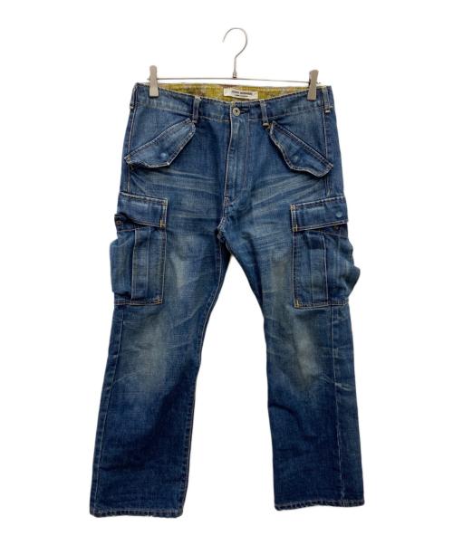 COMME des GARCONS JUNYA WATANABE MAN（コム デ ギャルソン ジュンヤ ワタナベ マン）COMME des GARCONS JUNYA WATANABE MAN (コム デ ギャルソン ジュンヤ ワタナベ マン) 裏カモプリントデニムカーゴパンツ インディゴ サイズ:Mの古着・服飾アイテム