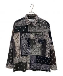 MIYAGIHIDETAKA（ミヤギヒデタカ）の古着「BANDANA Shirt」｜ホワイト×ブラック