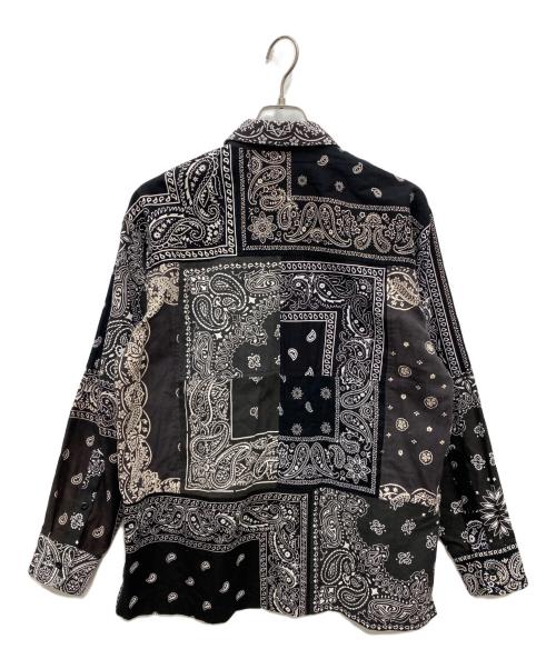 MIYAGIHIDETAKA（ミヤギヒデタカ）MIYAGIHIDETAKA (ミヤギヒデタカ) BANDANA Shirt ホワイト×ブラック サイズ:1の古着・服飾アイテム