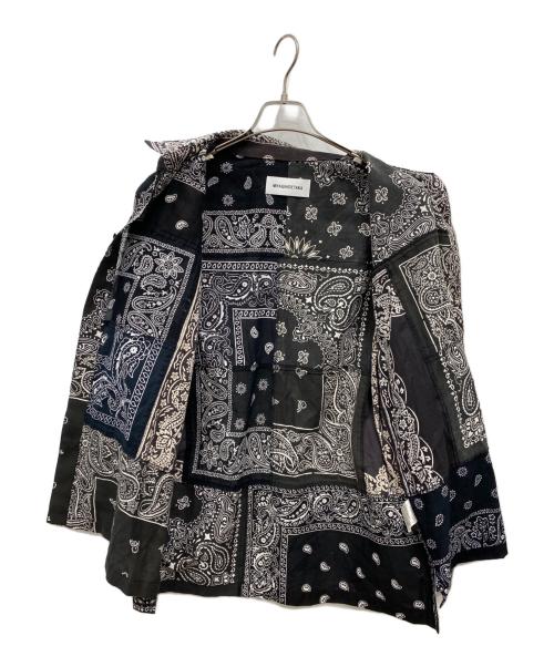 MIYAGIHIDETAKA（ミヤギヒデタカ）MIYAGIHIDETAKA (ミヤギヒデタカ) BANDANA Shirt ホワイト×ブラック サイズ:1の古着・服飾アイテム
