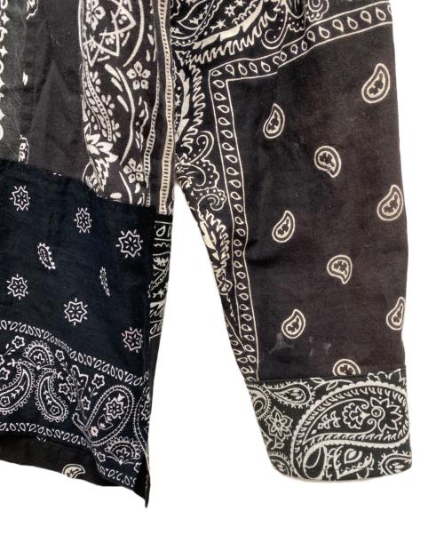 MIYAGIHIDETAKA（ミヤギヒデタカ）MIYAGIHIDETAKA (ミヤギヒデタカ) BANDANA Shirt ホワイト×ブラック サイズ:1の古着・服飾アイテム