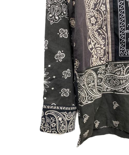 MIYAGIHIDETAKA（ミヤギヒデタカ）MIYAGIHIDETAKA (ミヤギヒデタカ) BANDANA Shirt ホワイト×ブラック サイズ:1の古着・服飾アイテム