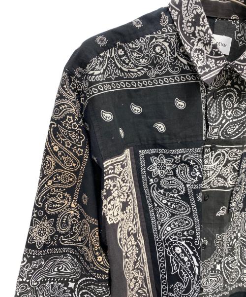 MIYAGIHIDETAKA（ミヤギヒデタカ）MIYAGIHIDETAKA (ミヤギヒデタカ) BANDANA Shirt ホワイト×ブラック サイズ:1の古着・服飾アイテム