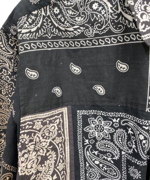MIYAGIHIDETAKA（ミヤギヒデタカ）MIYAGIHIDETAKA (ミヤギヒデタカ) BANDANA Shirt ホワイト×ブラック サイズ:1の古着・服飾アイテム