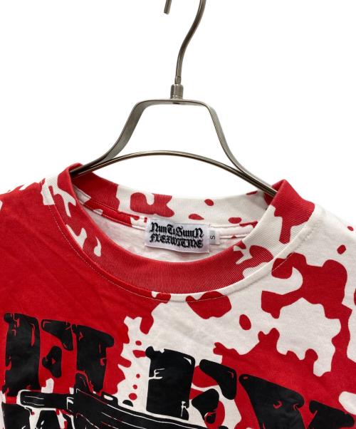 flexwitme（フレックスウィズミー）flexwitme (フレックスウィズミー) カモフラージュTシャツ ホワイト×レッド サイズ:Sの古着・服飾アイテム
