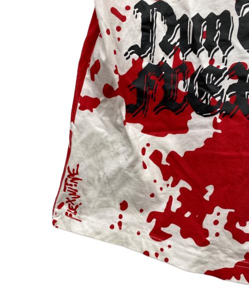 flexwitme（フレックスウィズミー）flexwitme (フレックスウィズミー) カモフラージュTシャツ ホワイト×レッド サイズ:Sの古着・服飾アイテム