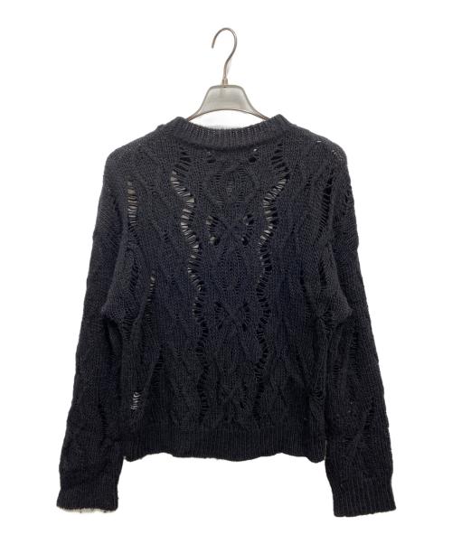 OUR LEGACY（アワーレガシー）OUR LEGACY (アワーレガシー) CABLE SONAR ROUNDNECK ブラック サイズ:44の古着・服飾アイテム