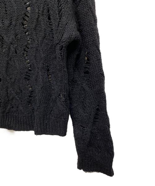 OUR LEGACY（アワーレガシー）OUR LEGACY (アワーレガシー) CABLE SONAR ROUNDNECK ブラック サイズ:44の古着・服飾アイテム