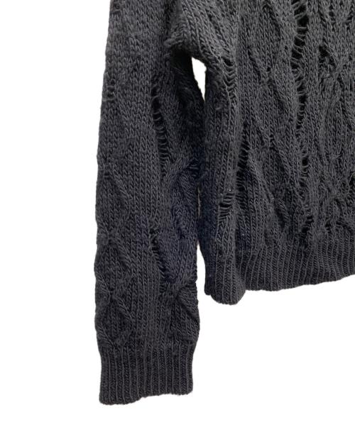 OUR LEGACY（アワーレガシー）OUR LEGACY (アワーレガシー) CABLE SONAR ROUNDNECK ブラック サイズ:44の古着・服飾アイテム