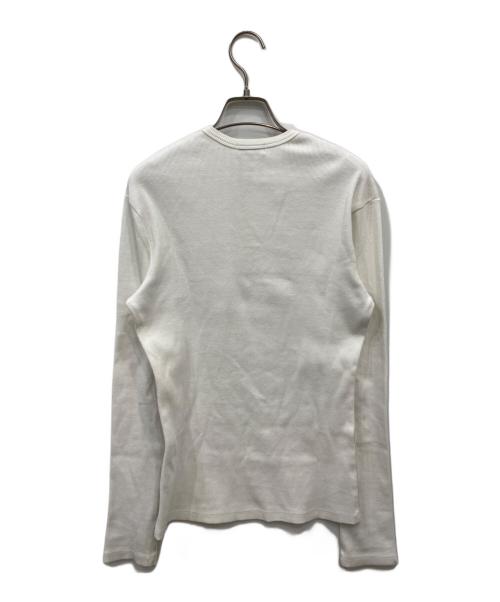 VALLAD（バラッド）VALLAD (バラッド) V.HENRY NECK L/S ホワイト サイズ:Mの古着・服飾アイテム