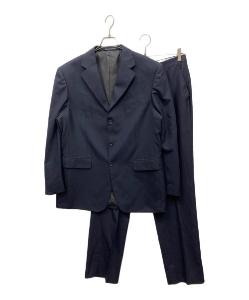 GIORGIO ARMANI（ジョルジオアルマーニ）GIORGIO ARMANI (ジョルジオアルマーニ) 3Bセットアップスーツ ネイビー サイズ:SIZE 52の古着・服飾アイテム