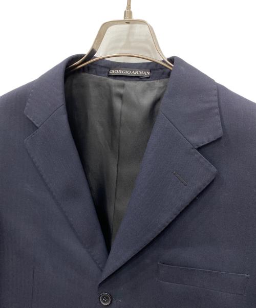 GIORGIO ARMANI（ジョルジオアルマーニ）GIORGIO ARMANI (ジョルジオアルマーニ) 3Bセットアップスーツ ネイビー サイズ:SIZE 52の古着・服飾アイテム