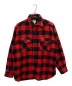 TOWN CRAFTタウンクラフト）の古着「60sウールチェックシャツ」｜レッド