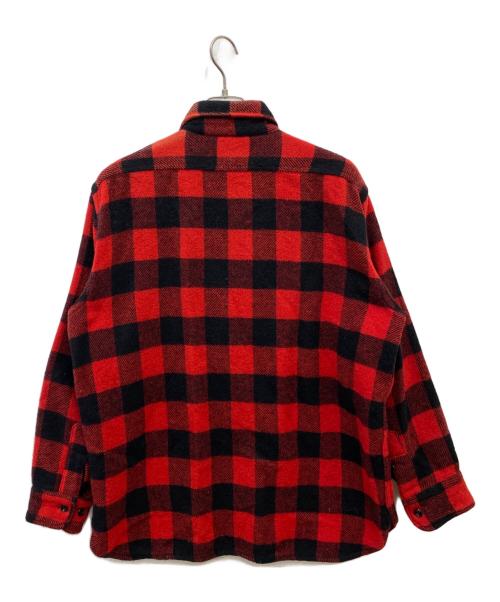 TOWN CRAFT（タウンクラフト）TOWN CRAFT (タウンクラフト) 60sウールチェックシャツ レッド サイズ:Lの古着・服飾アイテム
