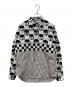 COMME des GARCONS HOMME PLUS（コムデギャルソンオムプリュス）の古着「スカルモチーフ長袖シャツ」｜ホワイト×ブラック