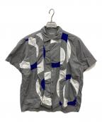 COMME des GARCONS HOMMEコムデギャルソン オム）の古着「02SS オープンカラーシャツ」｜グレー