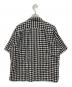 COMME des GARCONS HOMME (コムデギャルソン オム) チェック×チェックオープンカラーシャツ ホワイト×ブラック×レッド サイズ:不明：6000円