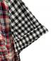 中古・古着 COMME des GARCONS HOMME (コムデギャルソン オム) チェック×チェックオープンカラーシャツ ホワイト×ブラック×レッド サイズ:不明：6000円