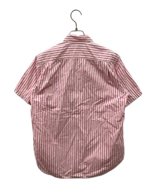COMME des GARCONS HOMME（コムデギャルソン オム）COMME des GARCONS HOMME (コムデギャルソン オム) チェック×ストライプ半袖シャツ ホワイト×ピンク サイズ:XSの古着・服飾アイテム