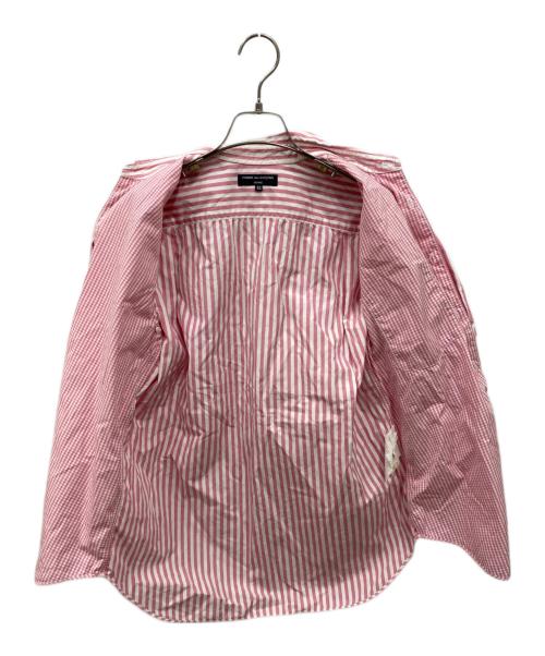 COMME des GARCONS HOMME（コムデギャルソン オム）COMME des GARCONS HOMME (コムデギャルソン オム) チェック×ストライプ半袖シャツ ホワイト×ピンク サイズ:XSの古着・服飾アイテム