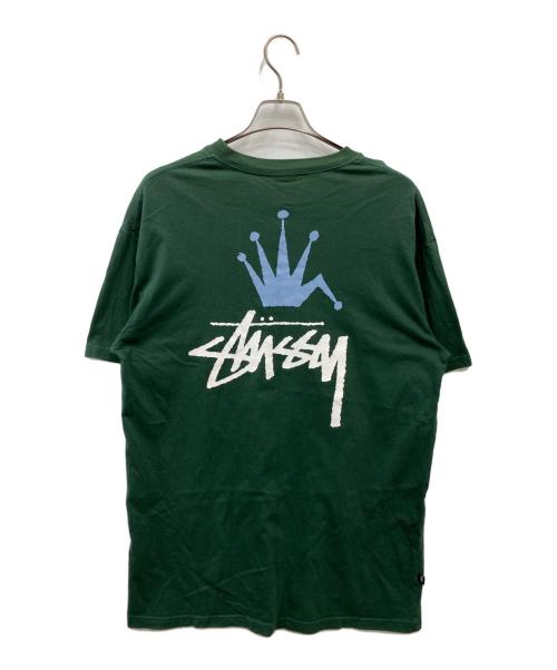 stussy（ステューシー）stussy (ステューシー) クラウンTシャツ グリーン サイズ:Lの古着・服飾アイテム