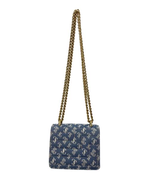 JIMMY CHOO（ジミーチュウ）JIMMY CHOO (ジミーチュウ) JC総柄チェーンショルダーバッグ インディゴの古着・服飾アイテム