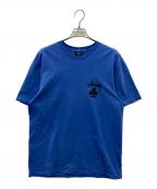 stussyステューシー）の古着「クローバープリントTシャツ」｜ブルー