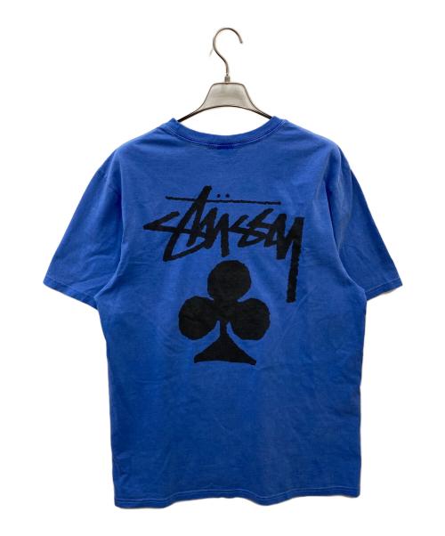 stussy（ステューシー）stussy (ステューシー) クローバープリントTシャツ ブルー サイズ:Lの古着・服飾アイテム