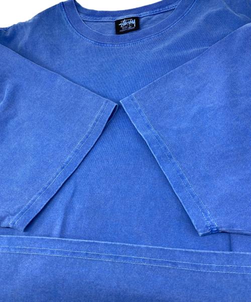 stussy（ステューシー）stussy (ステューシー) クローバープリントTシャツ ブルー サイズ:Lの古着・服飾アイテム