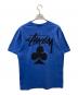 stussy (ステューシー) クローバープリントTシャツ ブルー サイズ:L：6000円
