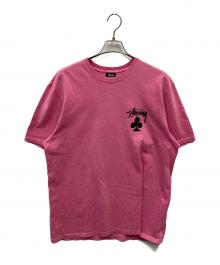 stussy（ステューシー）の古着「クローバープリントTシャツ」｜ピンク