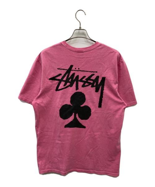 stussy（ステューシー）stussy (ステューシー) クローバープリントTシャツ ピンク サイズ:Lの古着・服飾アイテム