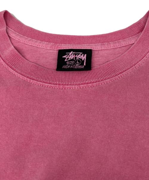 stussy（ステューシー）stussy (ステューシー) クローバープリントTシャツ ピンク サイズ:Lの古着・服飾アイテム