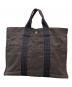 HERMES (エルメス) MMトートバッグ グレー：18000円