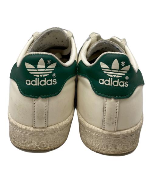 adidas（アディダス）adidas (アディダス) ローカットスニーカー ホワイト×グリーン サイズ:28㎝の古着・服飾アイテム