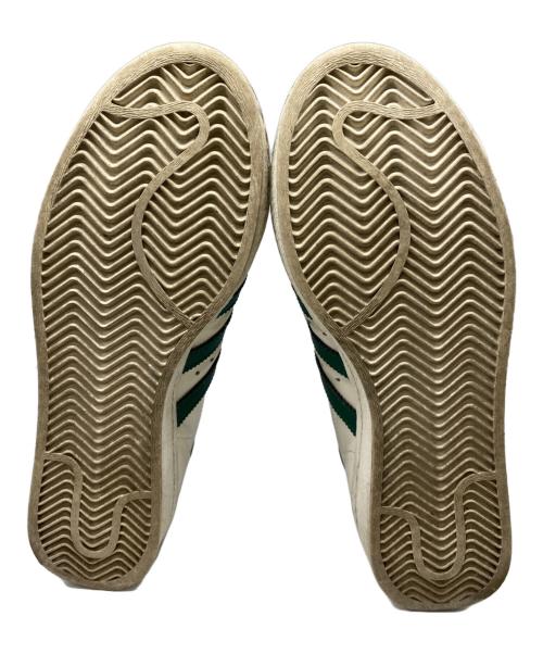 adidas（アディダス）adidas (アディダス) ローカットスニーカー ホワイト×グリーン サイズ:28㎝の古着・服飾アイテム