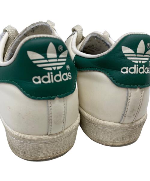 adidas（アディダス）adidas (アディダス) ローカットスニーカー ホワイト×グリーン サイズ:28㎝の古着・服飾アイテム
