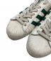 中古・古着 adidas (アディダス) ローカットスニーカー ホワイト×グリーン サイズ:28㎝：4000円