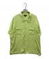 stussy（ステューシー）の古着「Contrast Pick Stitched S/S Shirt」｜グリーン