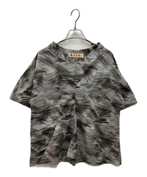 MARNI（マルニ）MARNI (マルニ) 半袖ブラウス グレー サイズ:42の古着・服飾アイテム