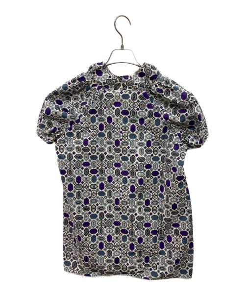 MARNI（マルニ）MARNI (マルニ) ノースリーブブラウス ホワイト×グレー サイズ:40の古着・服飾アイテム