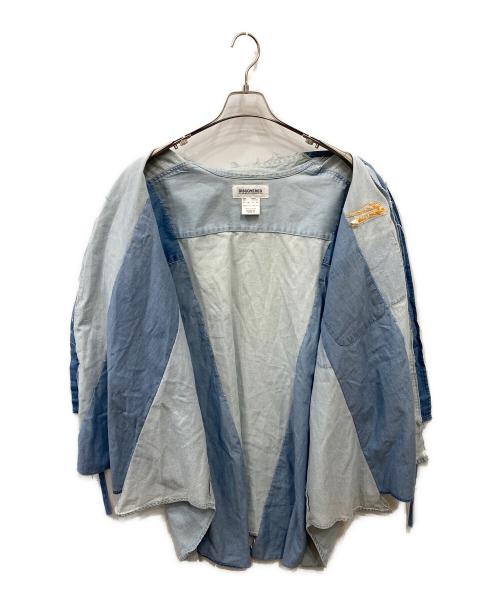 DISCOVERED（ディスカバード）DISCOVERED (ディスカバード) リメイク長袖シャツ インディゴ サイズ:FREEの古着・服飾アイテム