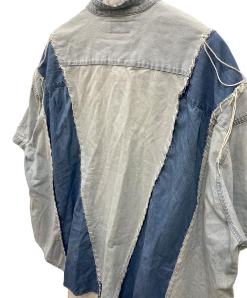 DISCOVERED（ディスカバード）DISCOVERED (ディスカバード) リメイク長袖シャツ インディゴ サイズ:FREEの古着・服飾アイテム