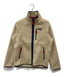 Patagonia（パタゴニア）の古着「レトロパイルジャケット」｜ベージュ×ネイビー