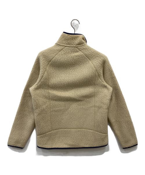 Patagonia（パタゴニア）Patagonia (パタゴニア) レトロパイルジャケット ベージュ×ネイビー サイズ:Mの古着・服飾アイテム