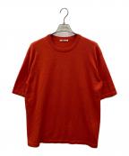 AURALEEオーラリー）の古着「CASHMERE HARD TWIST KNIT TEE」｜レッド