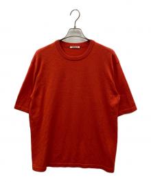 AURALEE（オーラリー）の古着「CASHMERE HARD TWIST KNIT TEE」｜レッド